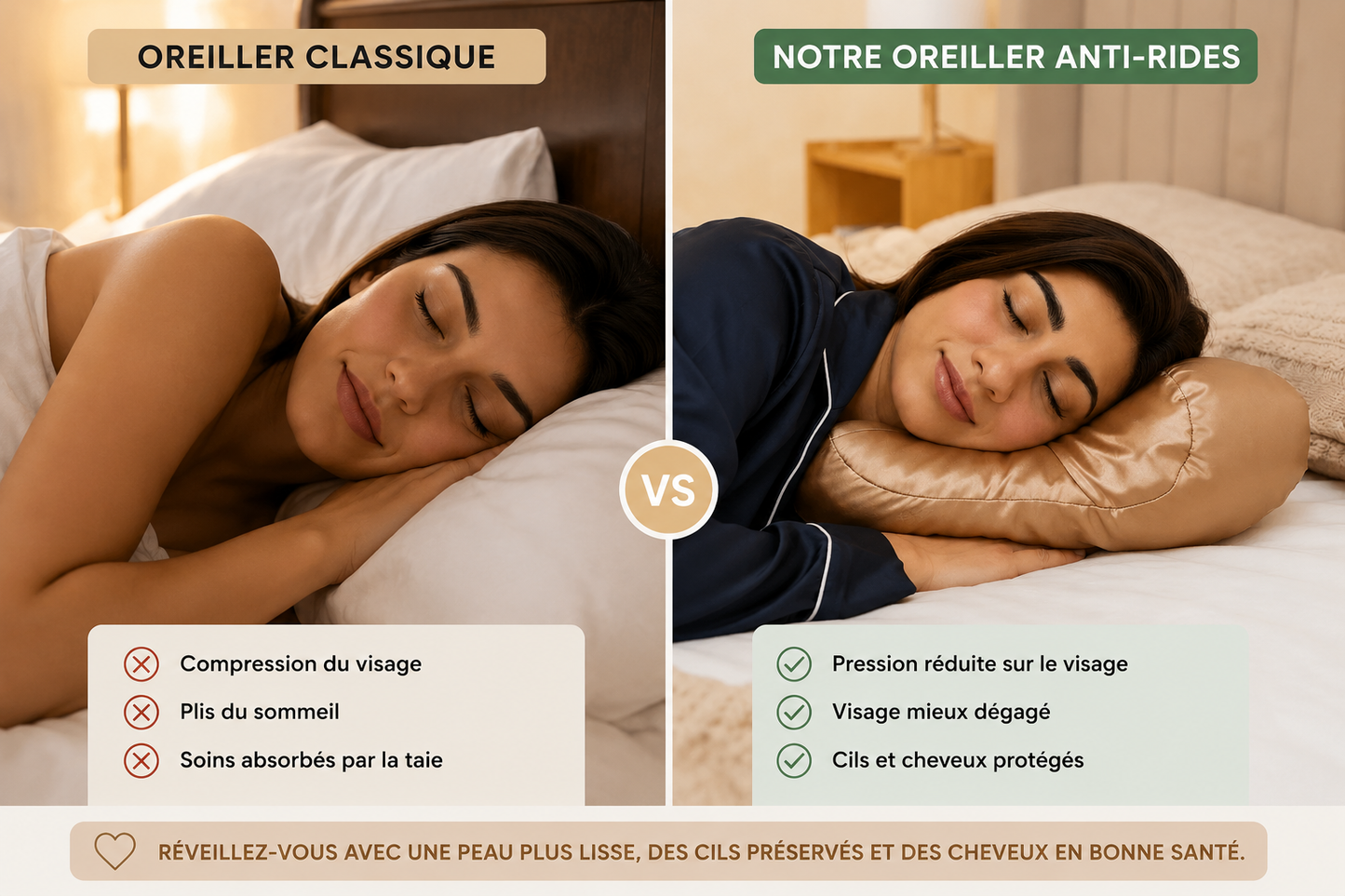 Noctéa™ - Oreiller Beauté Anti-Rides