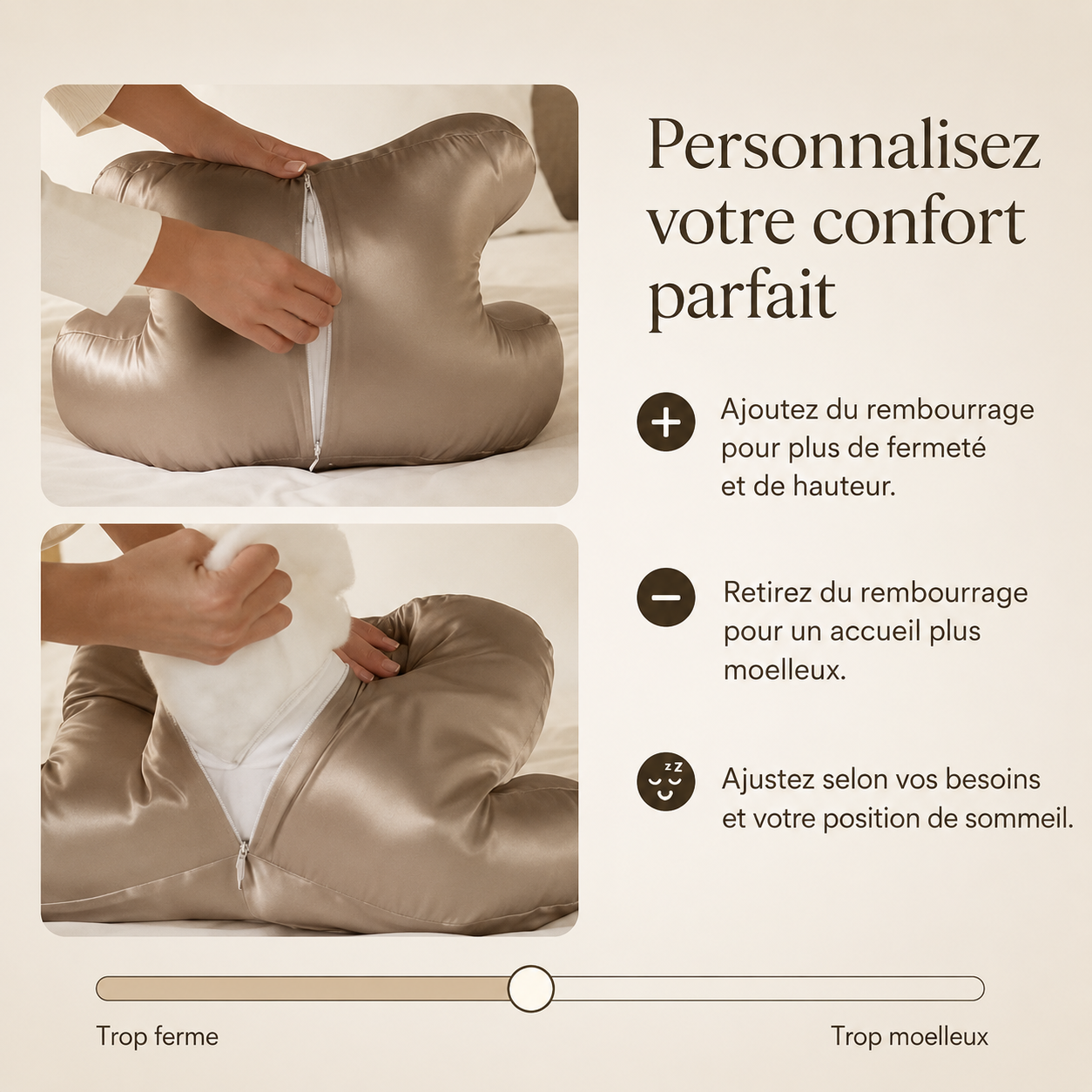 Noctéa™ - Oreiller Beauté Anti-Rides